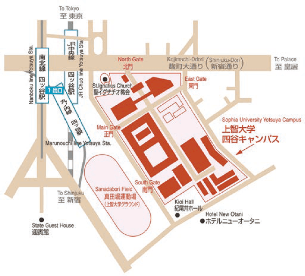 上智大学への地図